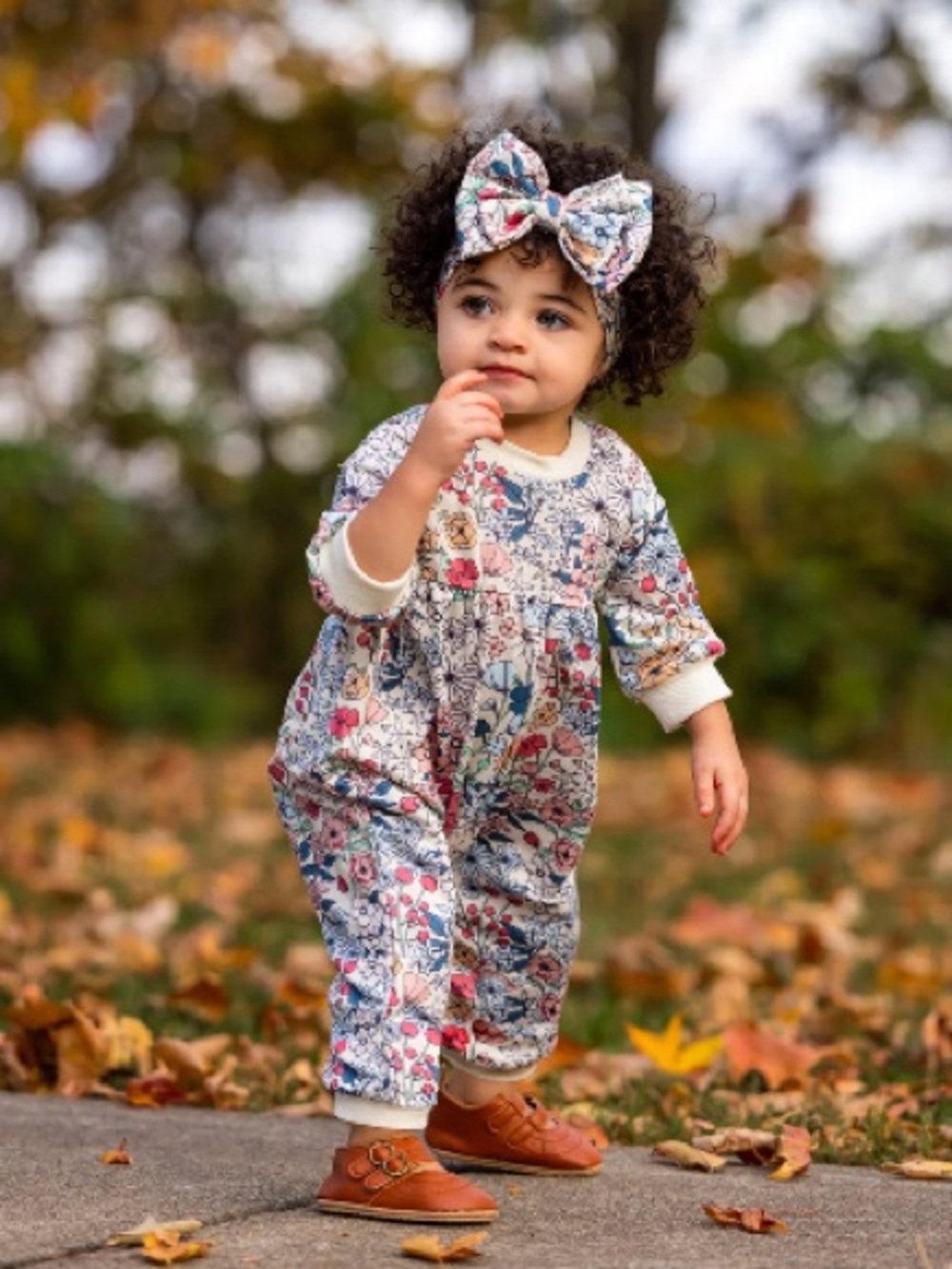 Mabel + Honey Floral Baby Romper Cottagecore Boho | Size 6M
